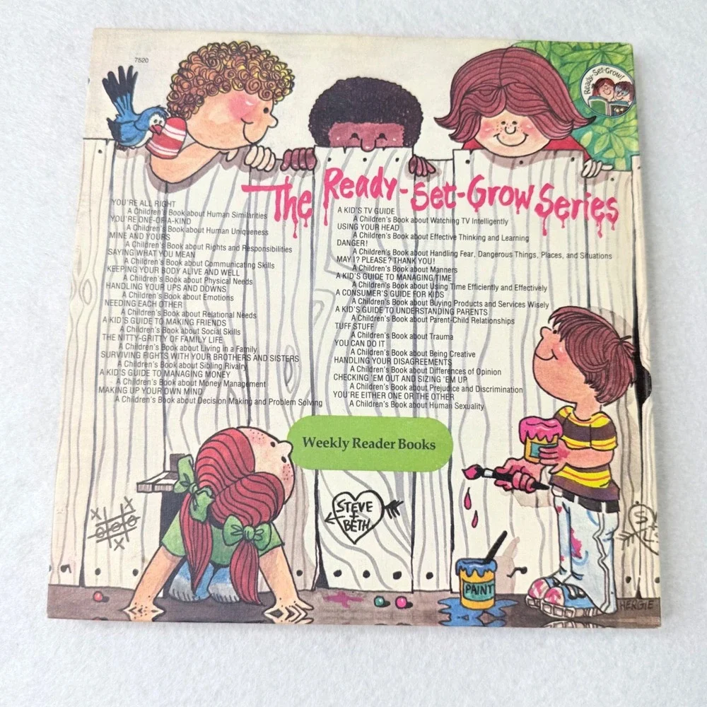 Joy Wilt Weekly Reader Books Lot Handling Your Ups & Downs You're All Right 1979
